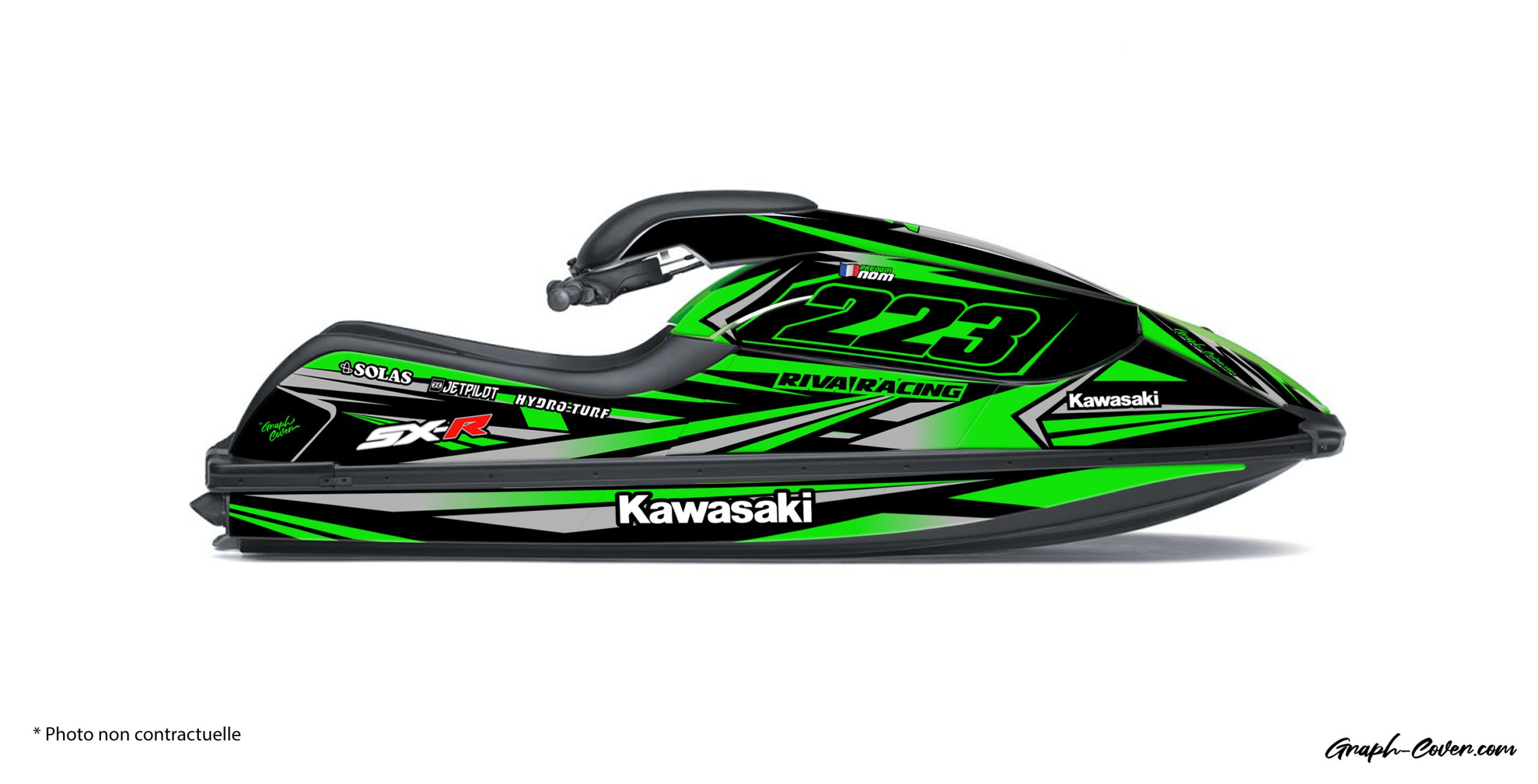 Kawasaki Sx R Thor Graphcover Fabricant Fran Ais De Kits D Co