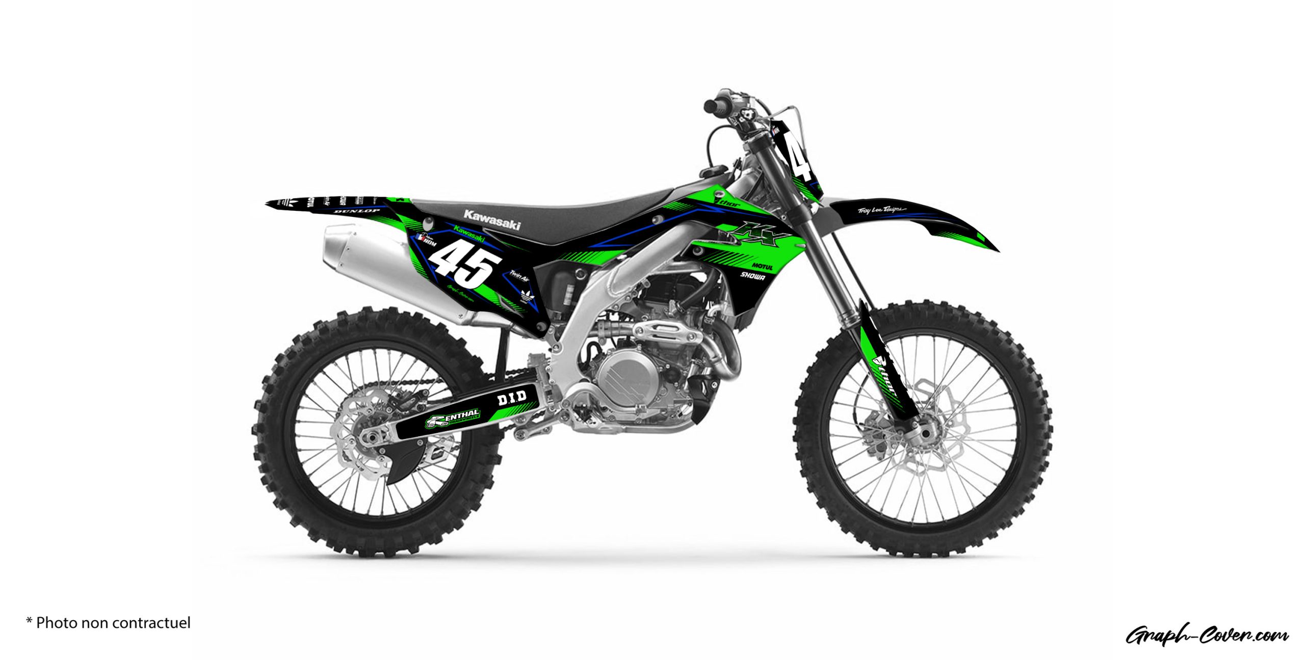 KAWASAKI KXF ULTRON Graphcover Fabricant Français de kits déco