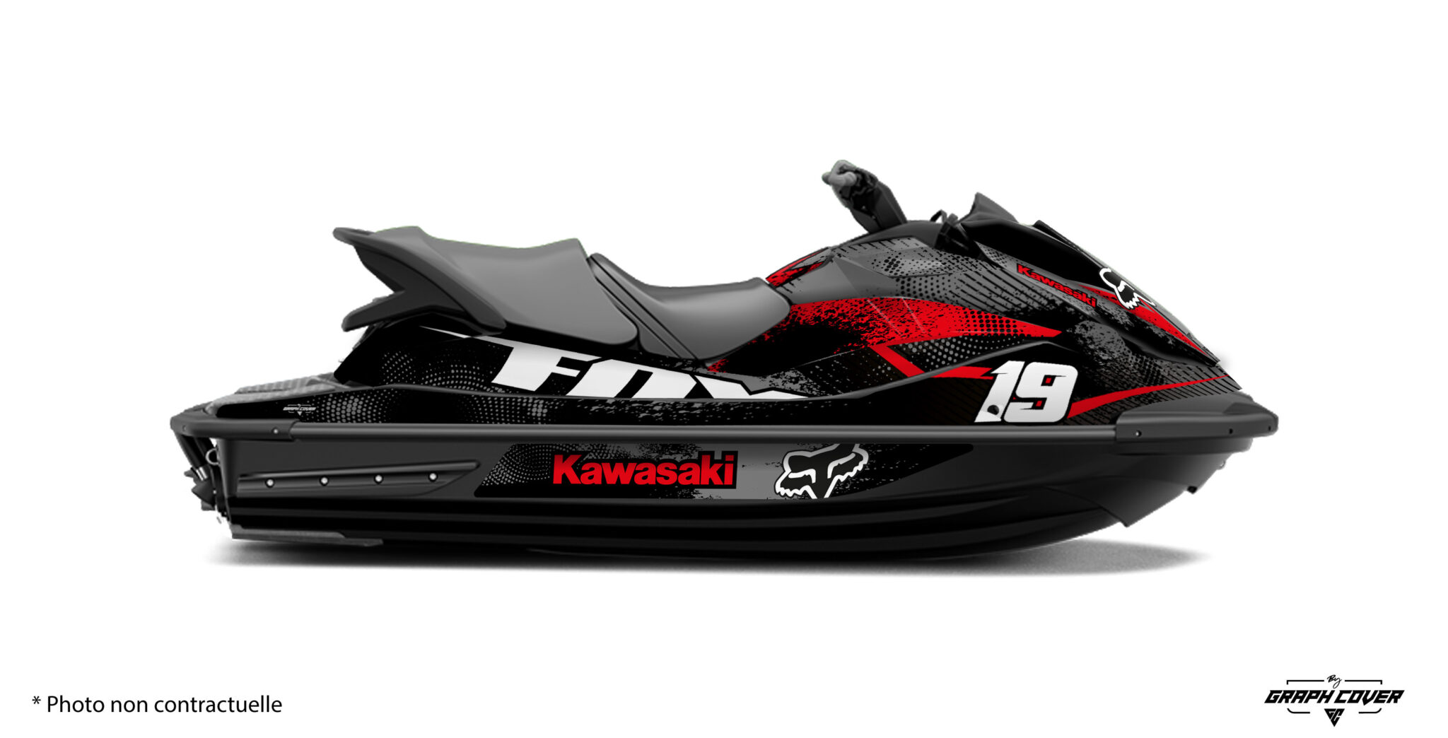 KAWASAKI STX 160X RACING Graphcover Fabricant Français de kits déco