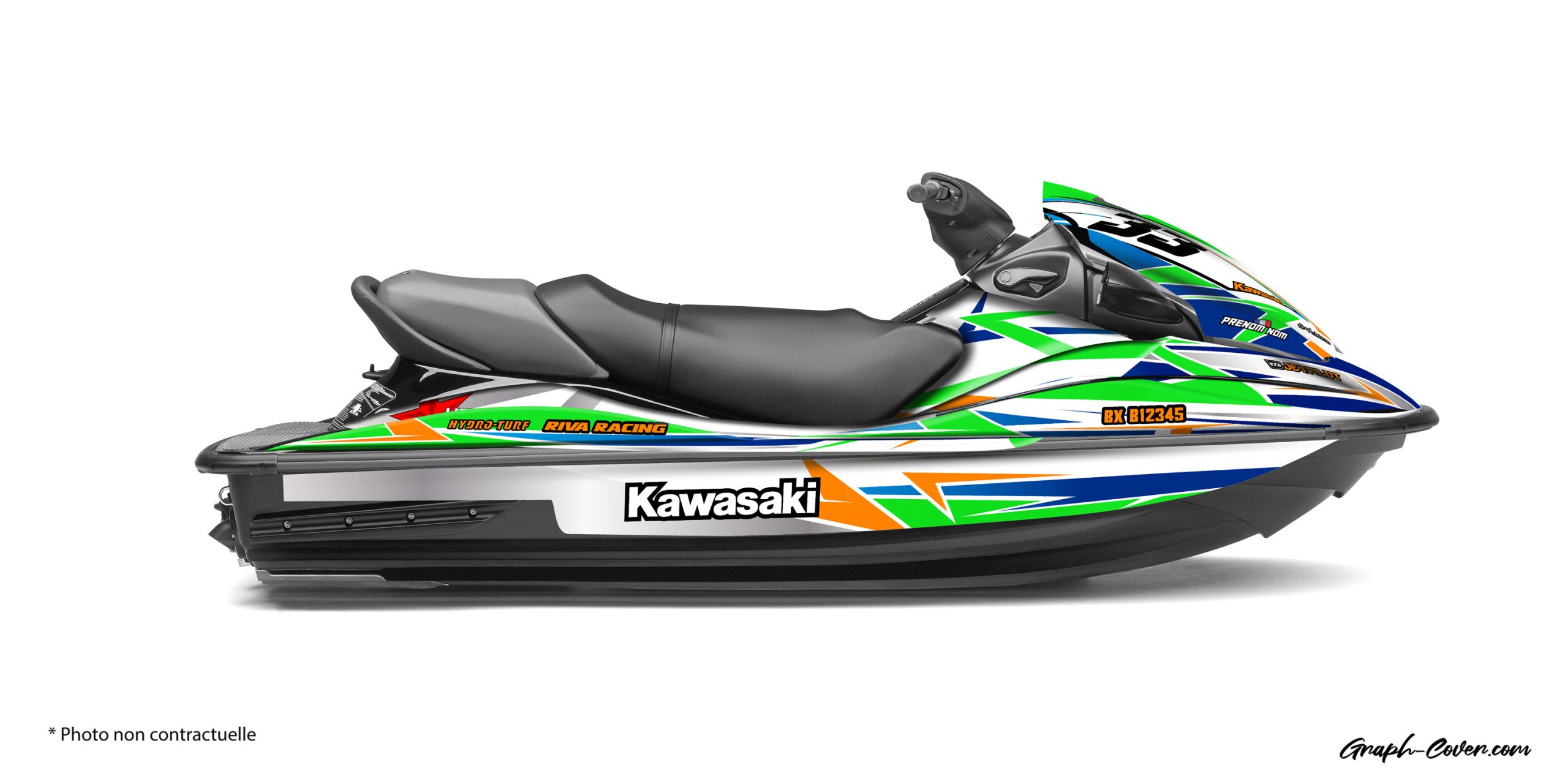 KAWASAKI STX15F CANCUN Graphcover Fabricant Français de kits déco standards et