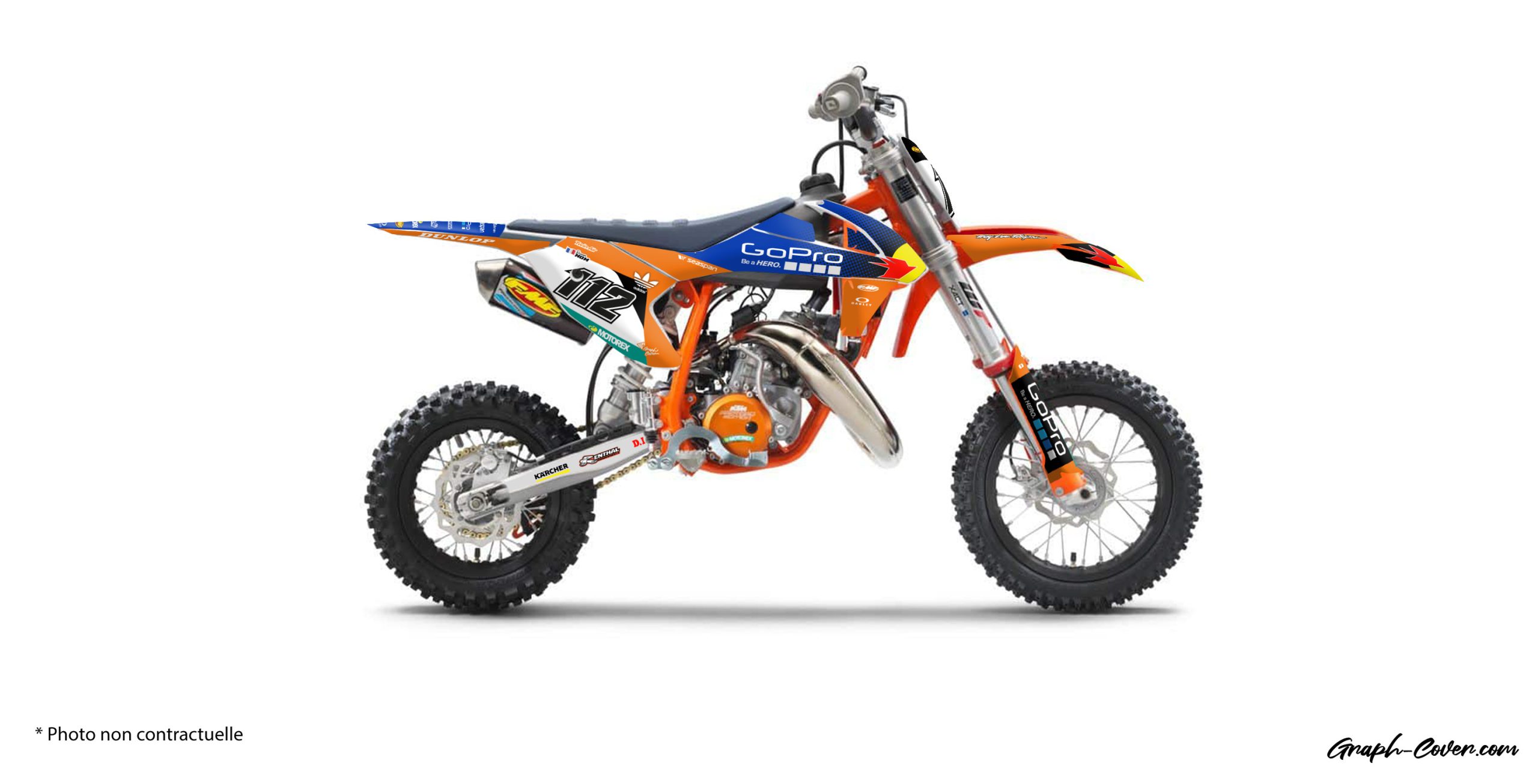 Adesivo Gráfico Moto Trilha Motocross Yamaha Yz Yzf 250 450