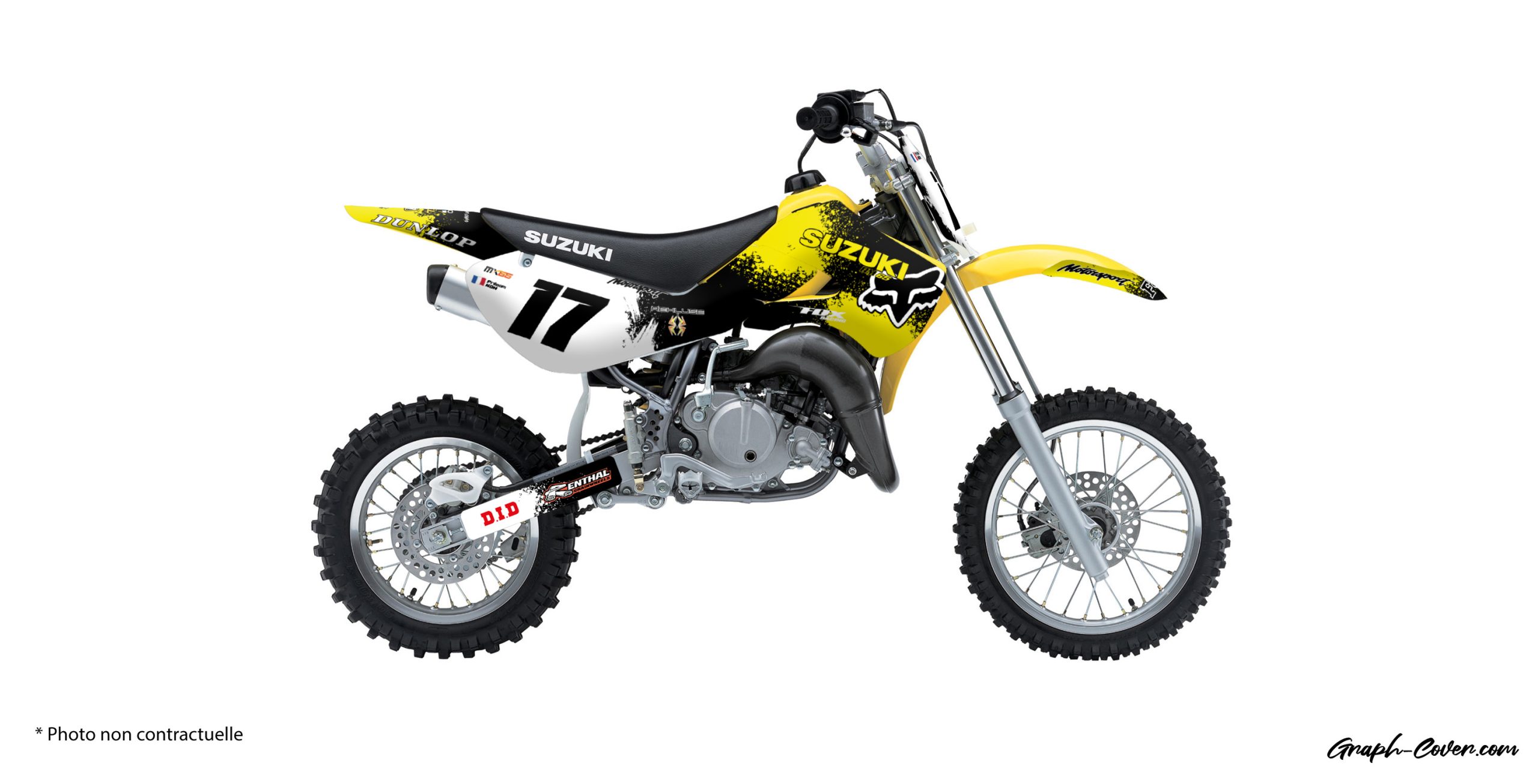 2000-2009 Suzuki RM 65 Graphics Kit - Rockstar Motocross Decals (Gloss Finish)