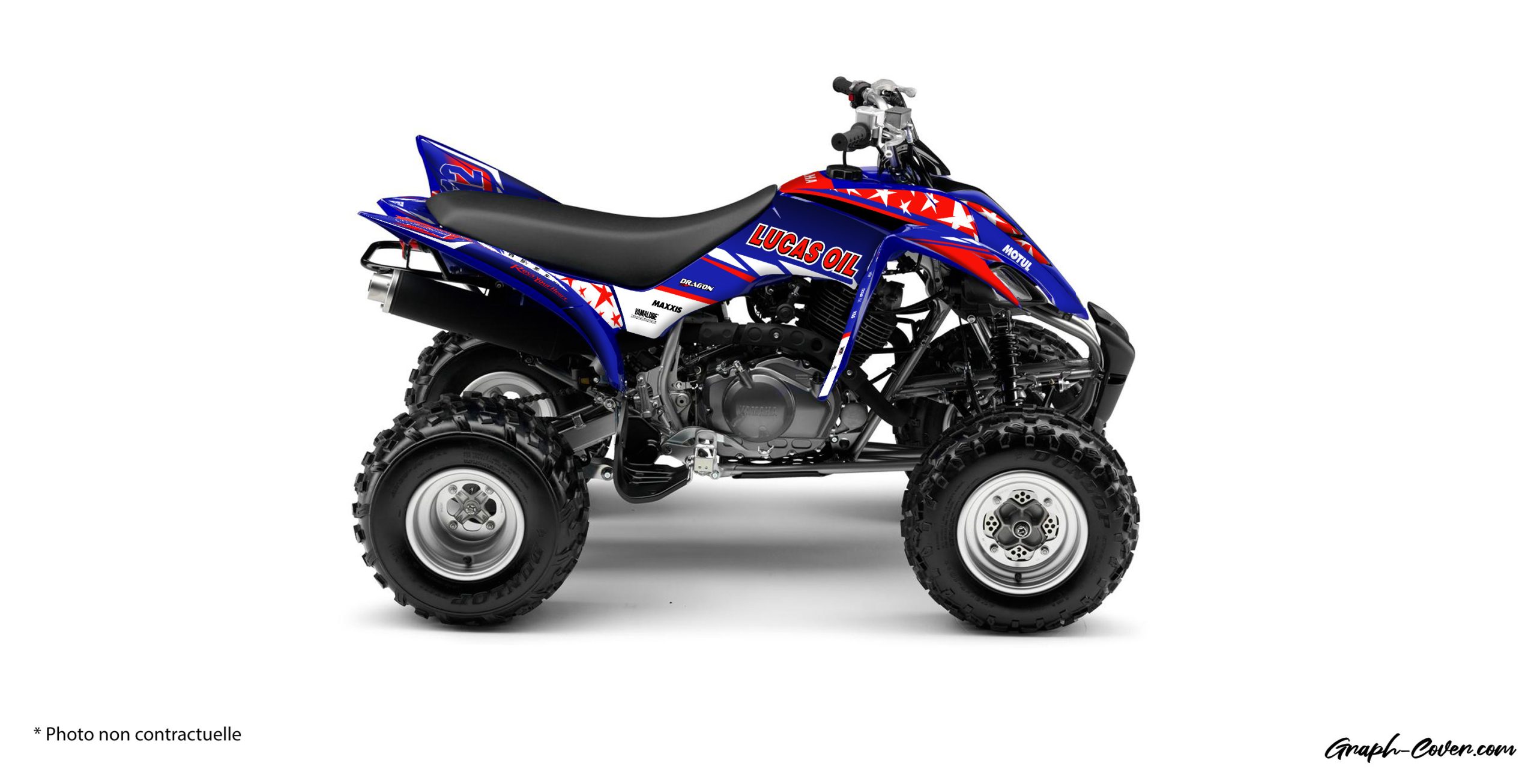 YAMAHA RAPTOR 350 WIZARD Graphcover French manufacturer of high quality standard and custom