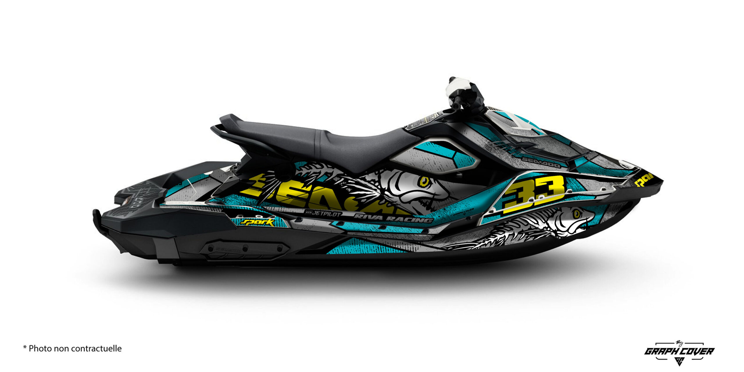 kit-deco-jet-ski-seadoo-spark-Scratched-Turquoise-Jaune-3D
