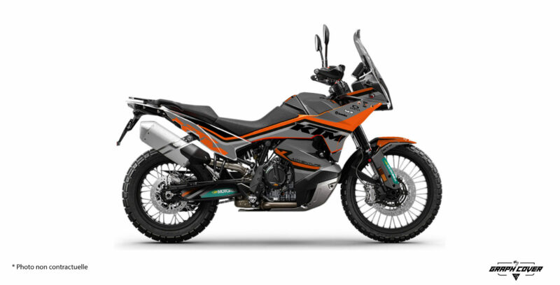 Offrez à votre machine un look unique avec notre kit déco KTM 890 Adventure personnalisable.