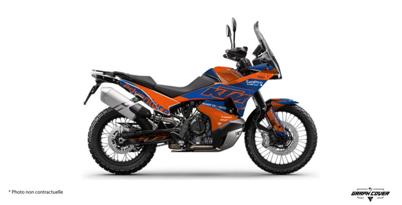 Offrez à votre machine un look unique avec notre kit déco KTM 790 Adventure personnalisable.