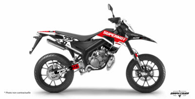 Kits déco motos 50cc imprimés sur des matériaux de qualité, offrant une durabilité exceptionnelle. Donnez une touche unique à votre Derbi Senda Xtreme