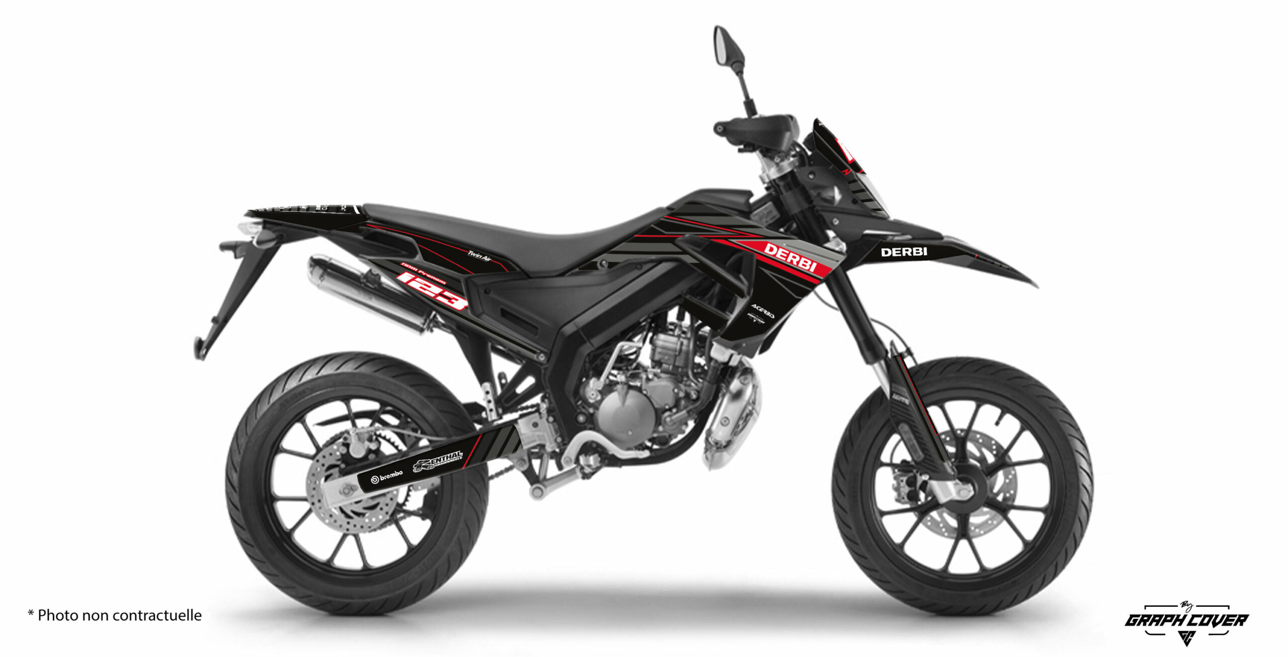 Senda-X-treme-50-SM-18-à-21-Neon-Noir_3D Kit déco Derbi imprimés sur des matériaux de qualité, offrant une durabilité exceptionnelle. Donnez une touche unique à votre Derbi Senda Xtreme