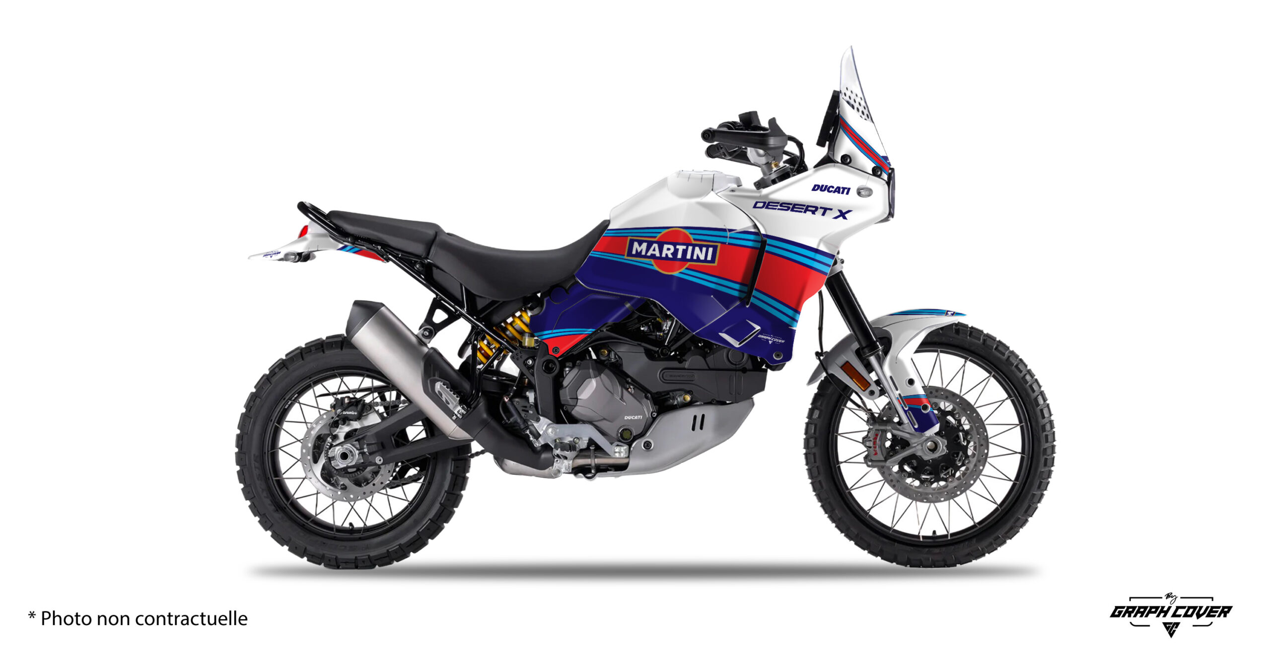 DUCATI-DESERT-X-22-THARON-BLEU_3D Résistant aux conditions les plus extrêmes, ce Kit graphic Desert X est conçu pour offrir une allure sportive et intemporelle. Livraison rapide.