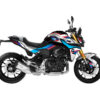 Personnalisez votre BMW F900R avec notre kit déco haut de gamme, disponible en plusieurs coloris et finitions (brillant, MAT, holographique, métallique).