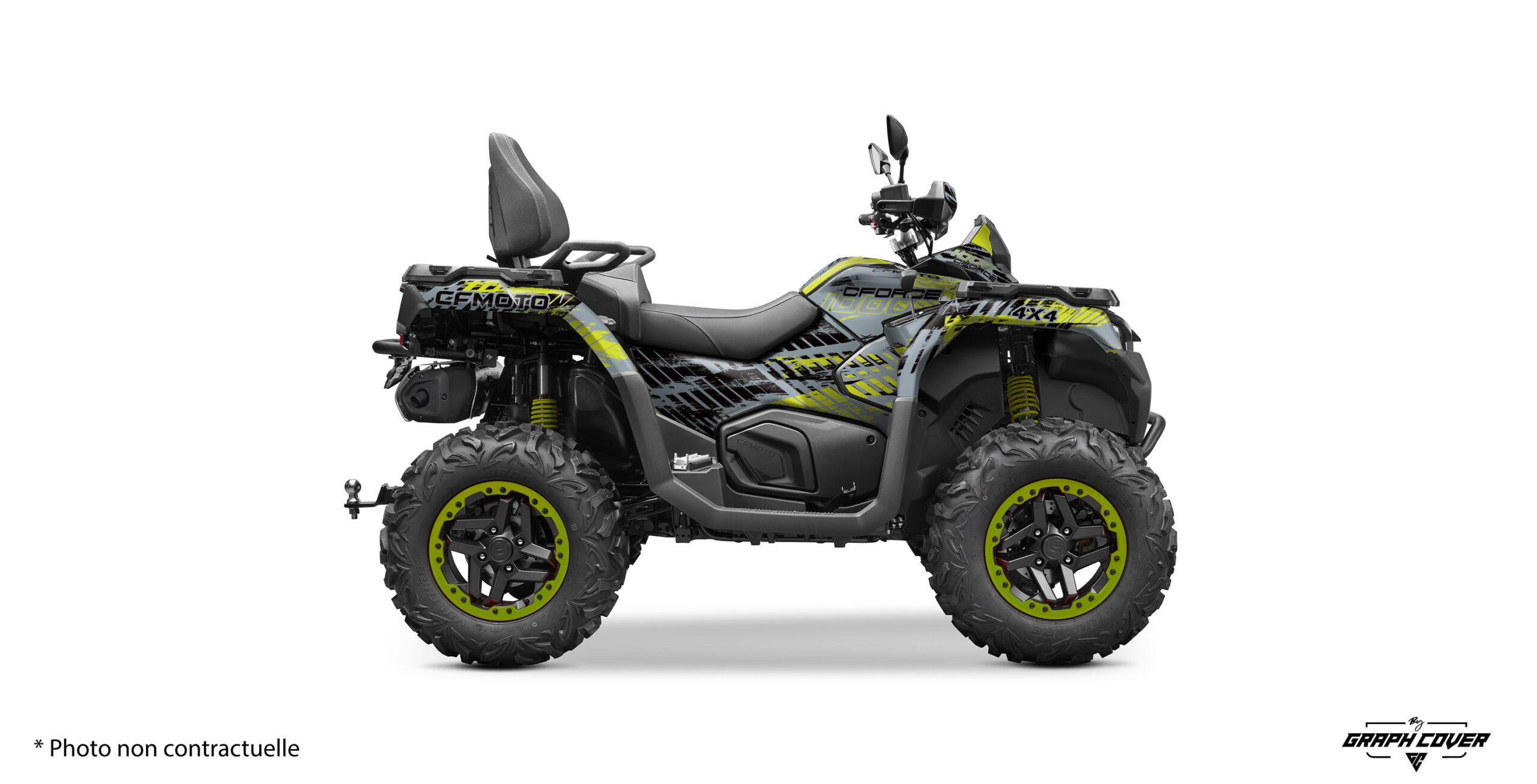 CFMOTO-CFORCE-850-&-1000-Touring-24+-Revenge--Pistache-3D Transformez votre Cforce 1000 avec le kit déco "Revenge", spécialement conçu pour les modèles 850 et 1000 Touring. Ce kit propose un design audacieux qui fait ressortir l’agressivité et la puissance de votre quad.
