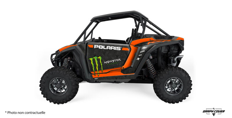 Personnalisez votre Polaris RZR XP 2024 avec notre kit déco exclusif "Jakarta", disponible en trois coloris éclatants : Orange, Pistache, et Rouge.