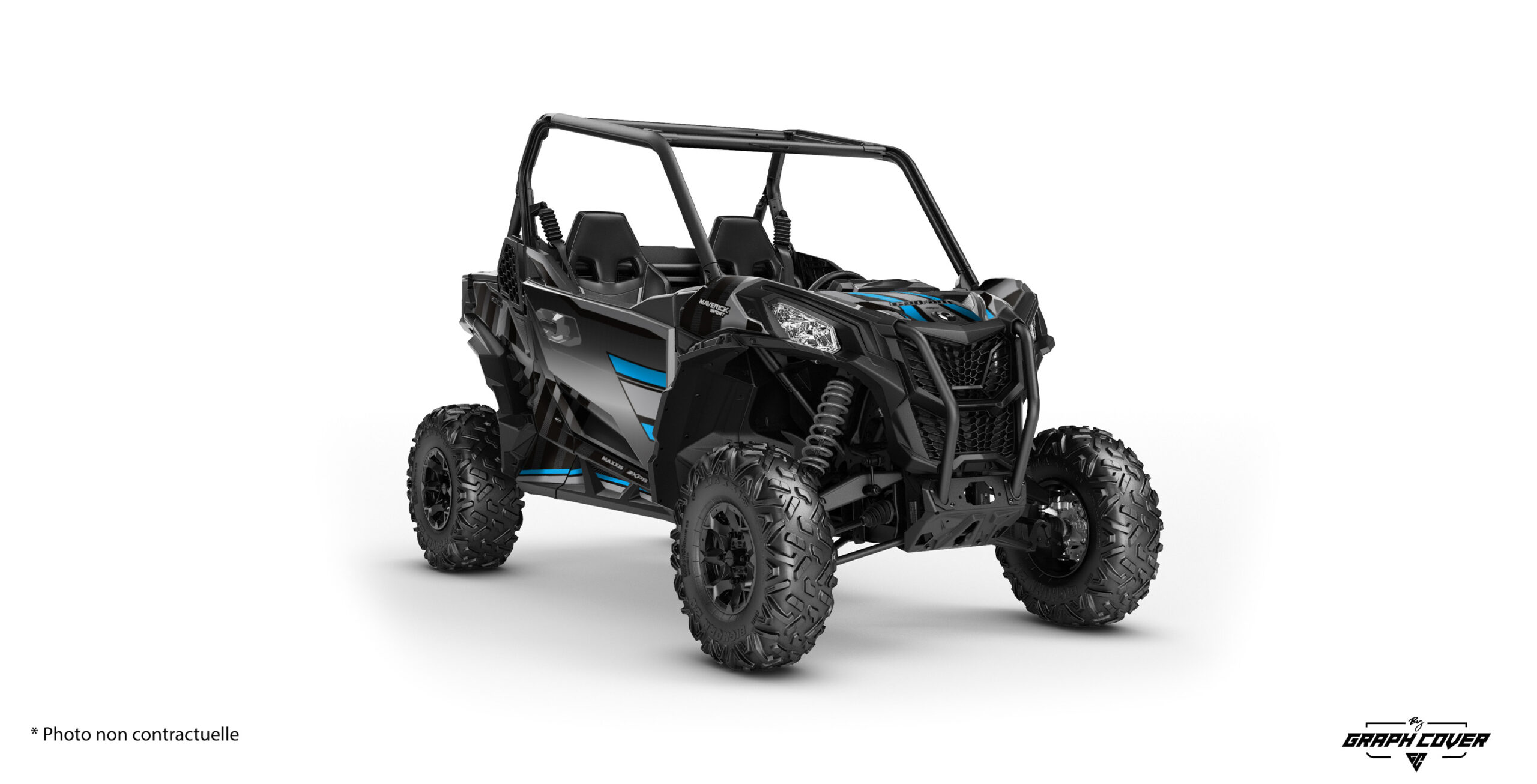 Donnez une allure audacieuse et moderne à votre Can-Am Maverick Sport avec le tout nouveau kit déco Hyperion. Conçu pour les passionnés d’off-road, ce design allie élégance et durabilité, tout en s’inspirant de l’esprit de performance.