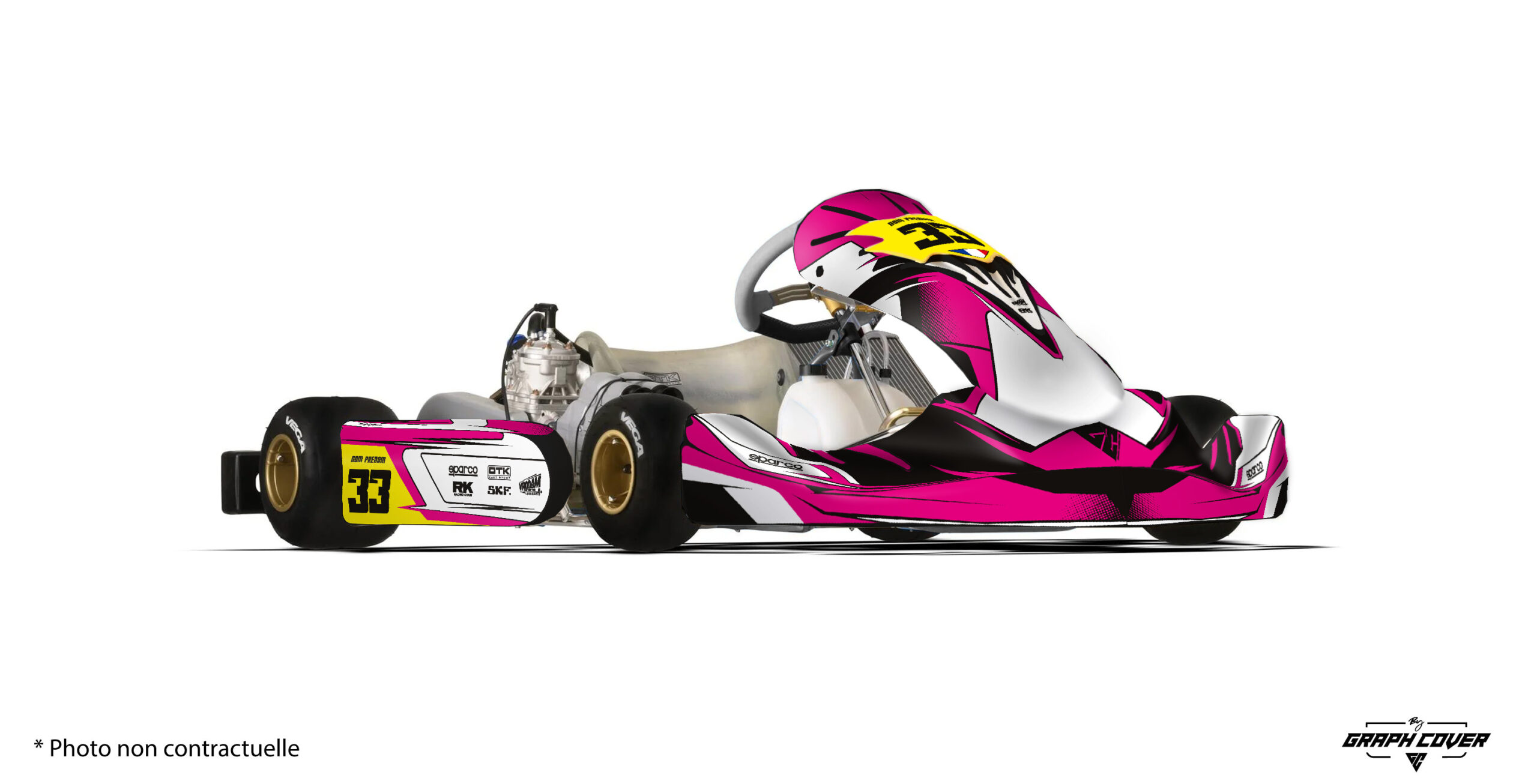 OTK-M11-Toad-Rose-3D Ajoutez une dose d’audace et de vitesse au kart de votre enfant avec notre tout nouveau Kit déco Rookie M9 – design Toad.