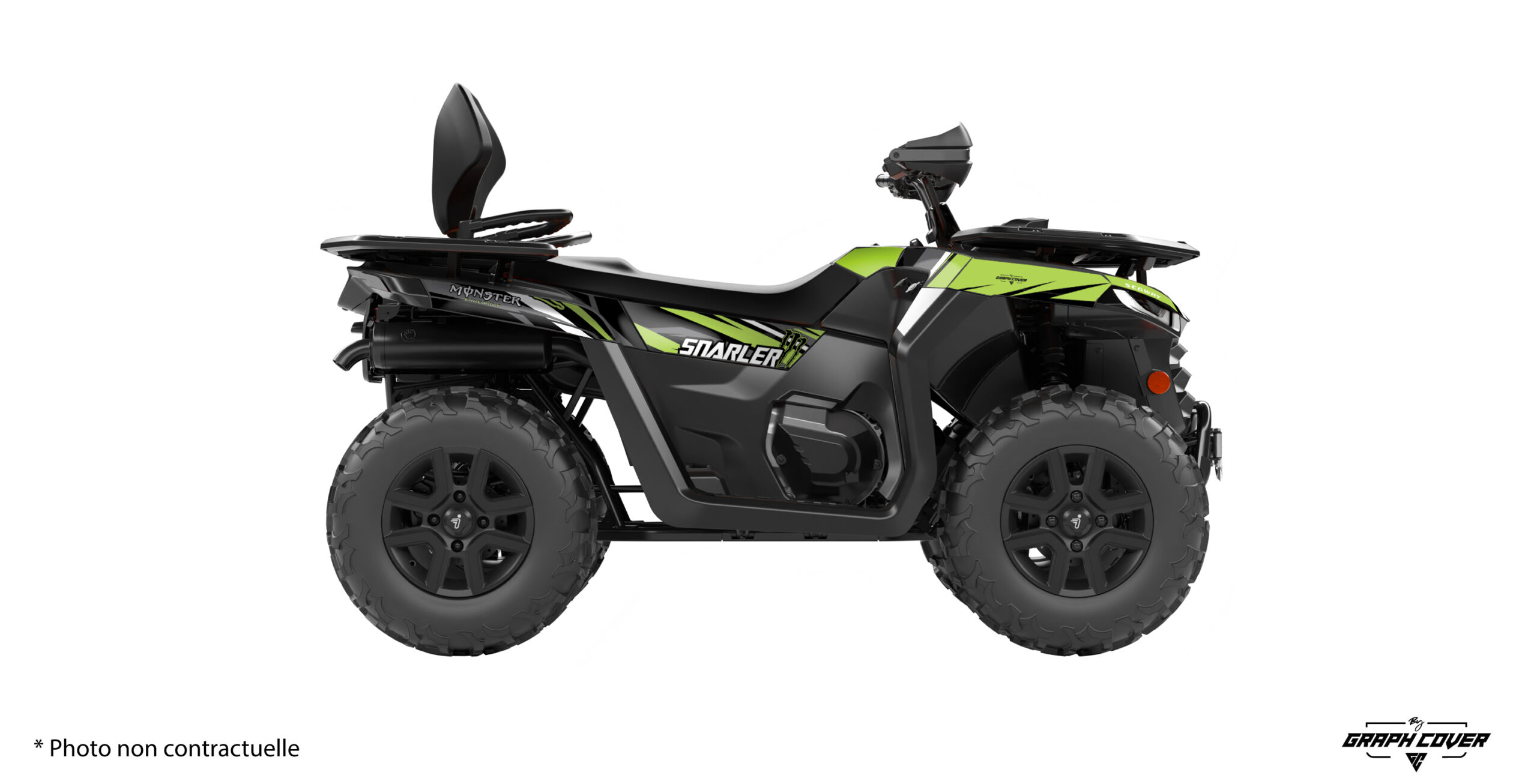 Offrez à votre quad une personnalité unique grâce à notre kit déco quad AT5, conçu spécialement pour le Segway Snarler AT5.