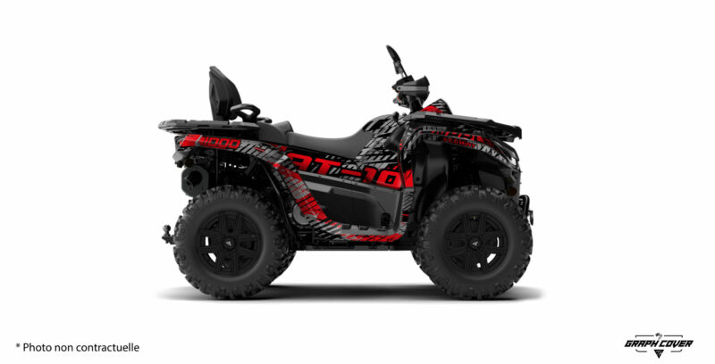 Tu veux un quad qui envoie du lourd visuellement autant que sur les pistes ? Le kit déco Segway AT10 – Revenge est fait pour toi !