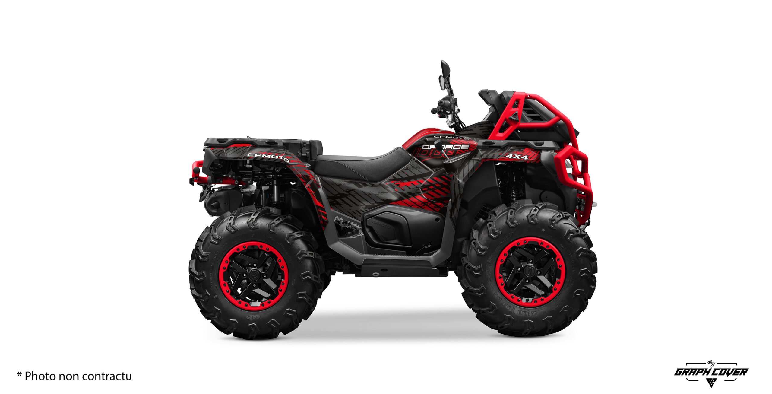 Transformez votre CFMOTO Cforce 1000 MV avec le kit déco "Revenge", une création audacieuse conçue pour sublimer votre quad. Dispo en plusieurs couleurs.