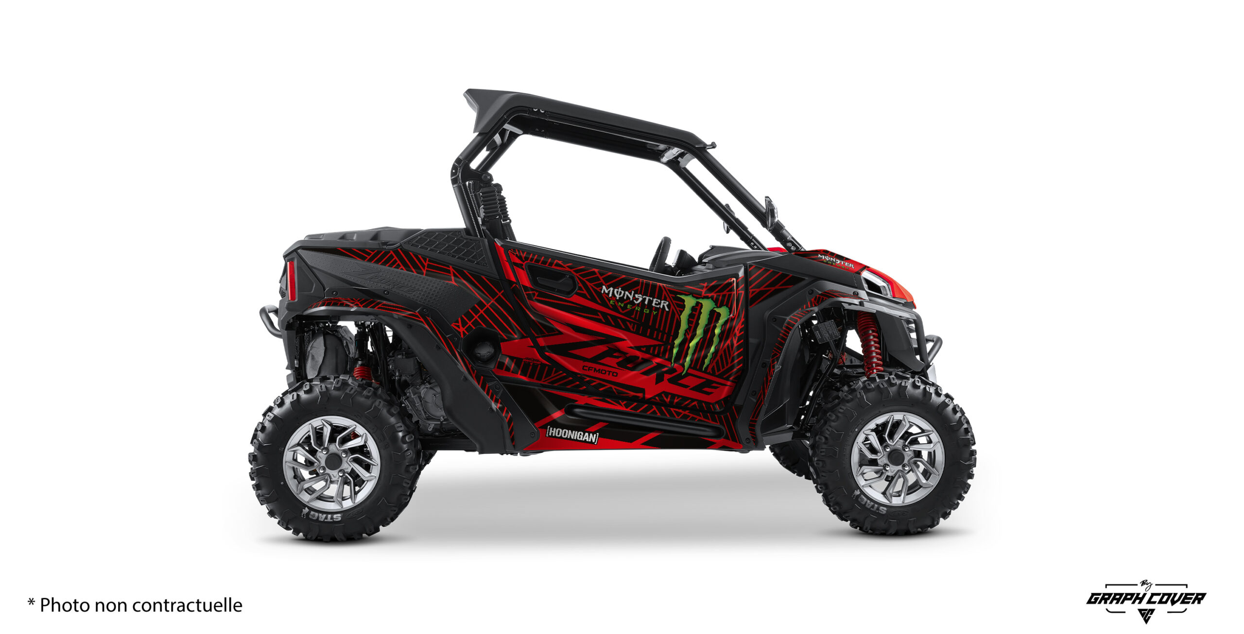 Donne une toute nouvelle identité à ton SSV CFMOTO Zforce 950 Sport grâce au kit déco complet "Revoc" exclusif signé Graph Cover.