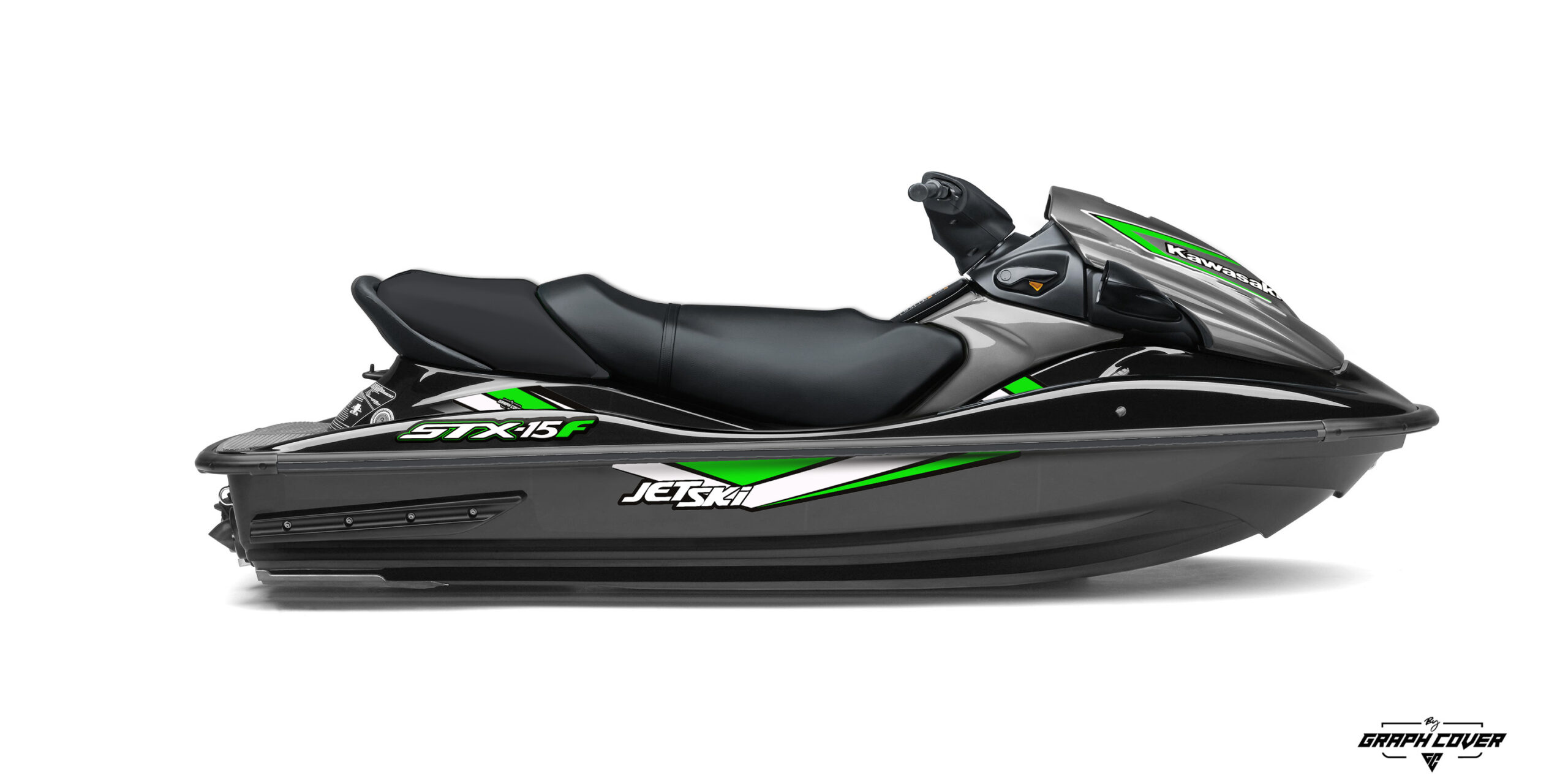 Exprime ta personnalité sur l’eau avec le nouveau kit déco partiel STX-15F DRAZ, une déclinaison audacieuse de la gamme Cut Series signée Graph Cover.