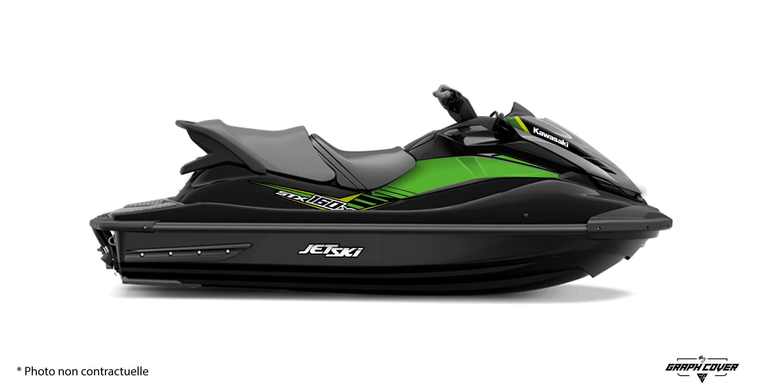 Envie de raviver le look de ton Kawasaki STX 160 tout en respectant l’esprit d’origine ? Les stickers Jet SKi STX 160 Trace est fait pour toi.