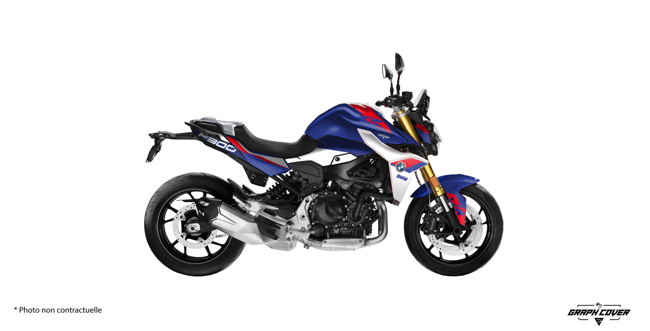 BMW-F900R-2019+-Sport-Bleu-rouge-3D Apportez une touche de dynamisme et de sportivité à votre moto avec notre Déco BMW F900 R Sport ! Sublimer les lignes racées de ce roadster emblématique.
