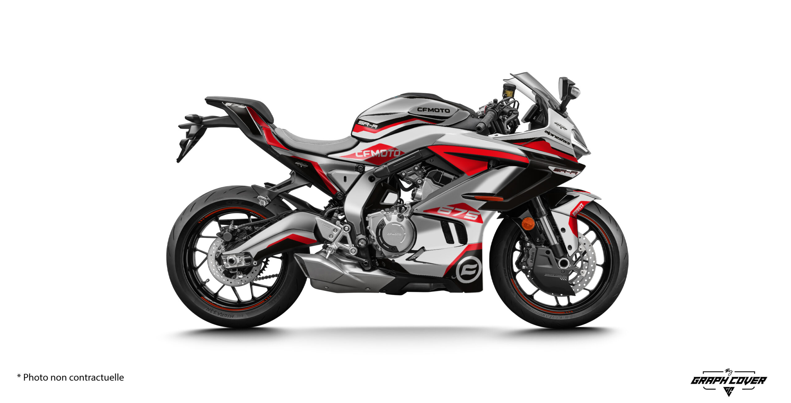 ue tu sois amateur de runs urbains ou de courbes en circuit, les stickers déco 675 SR signés Graph Cover ne laisseront personne indifférent.