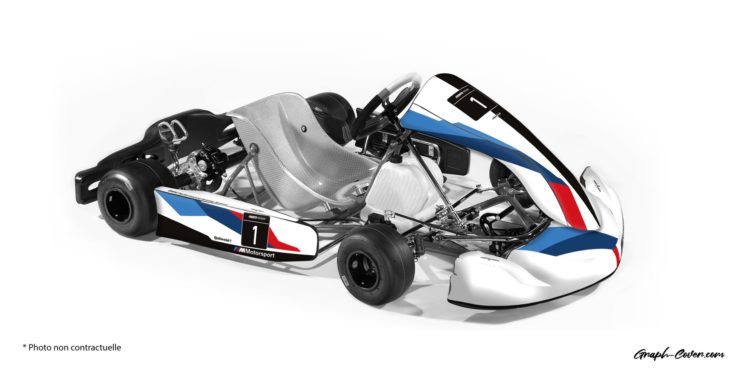 Eurostar-Dynamica_Safety-Blanc_3D Les Stickers Eurostar Dynamica se distinguent par leurs bandes tricolores typiques du constructeur bavarois. Personnalisation possible.