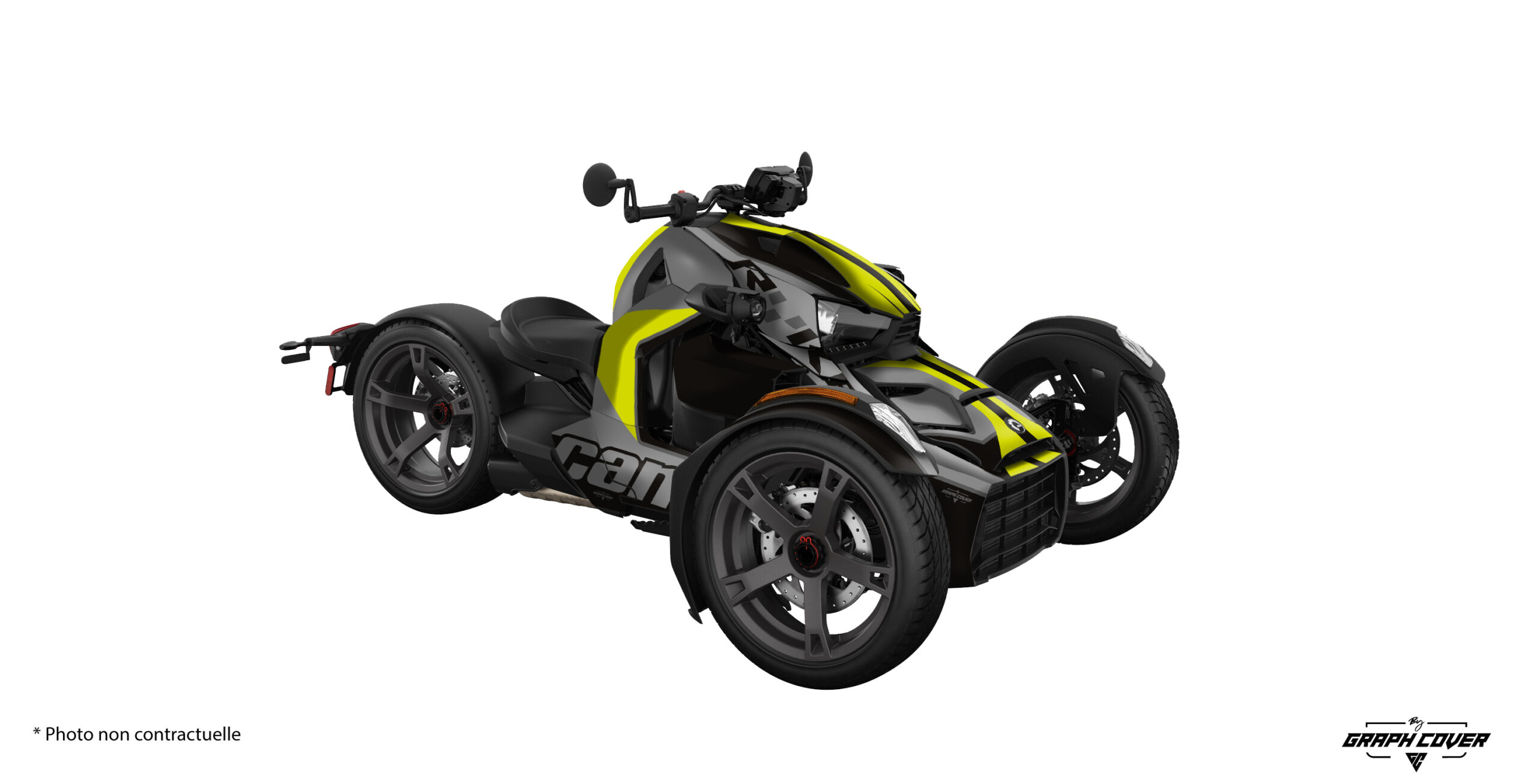 RYKER-600-900-Krawler-Pistache-3D Affirme ton style et impose ta présence sur la route avec le Kit déco Ryker Krawler, une création audacieuse pensée pour les passionnés de 3 roues Can-Am.