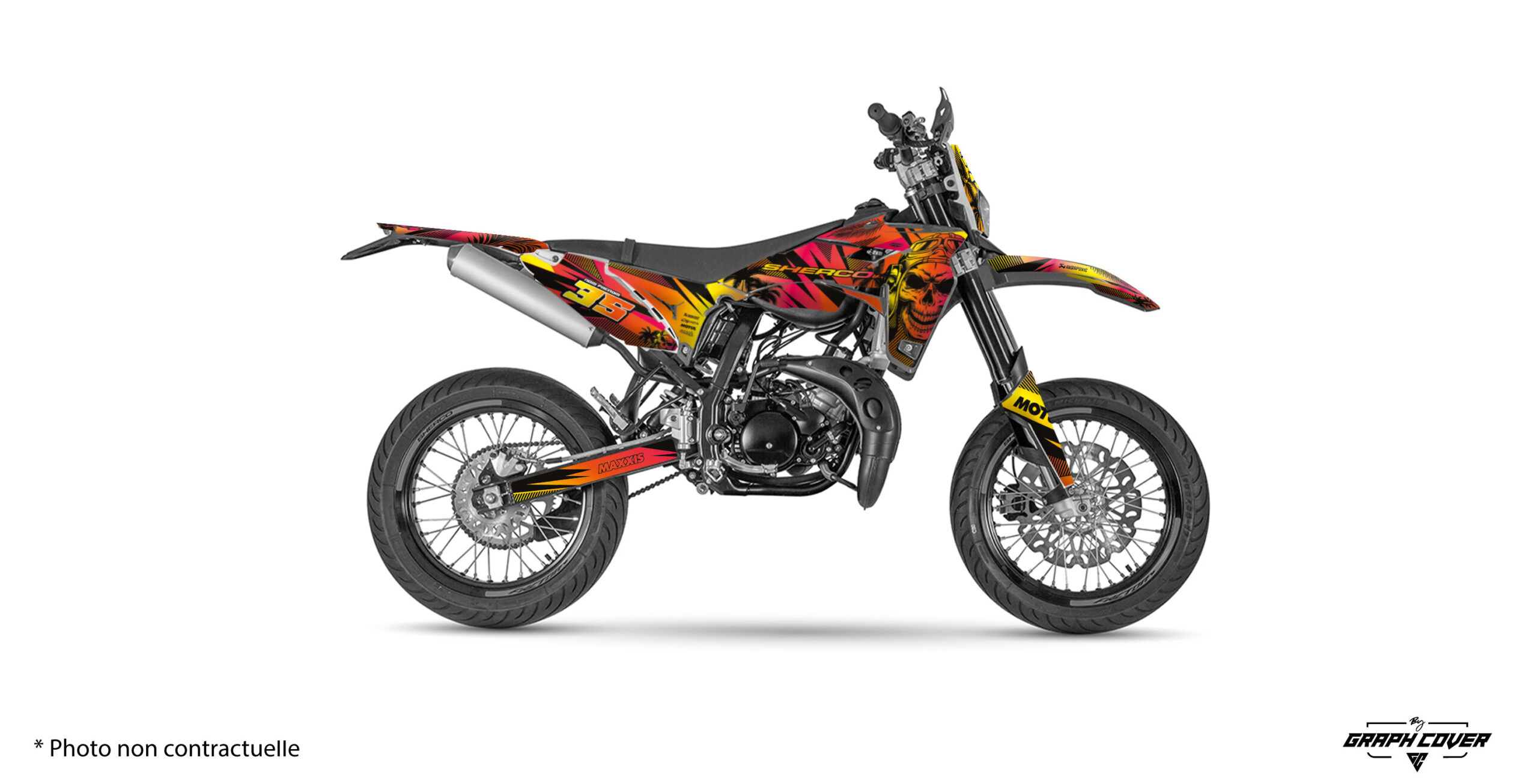 kit-deco-moto-cross-Sherco-se-sef-Skinoo-Jaune-Rouge-3D