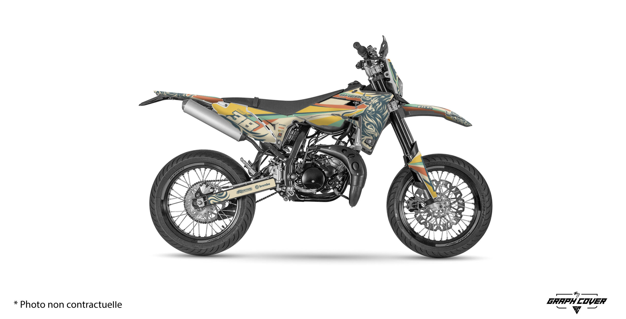 kit-deco-moto-cross-Sherco-se-sef-Tornova-beige-3D Affirme ton style avec le kit déco moto SM50 Tornova, un design audacieux pensé pour les pilotes qui veulent se démarquer. Expédition rapide (hors option)