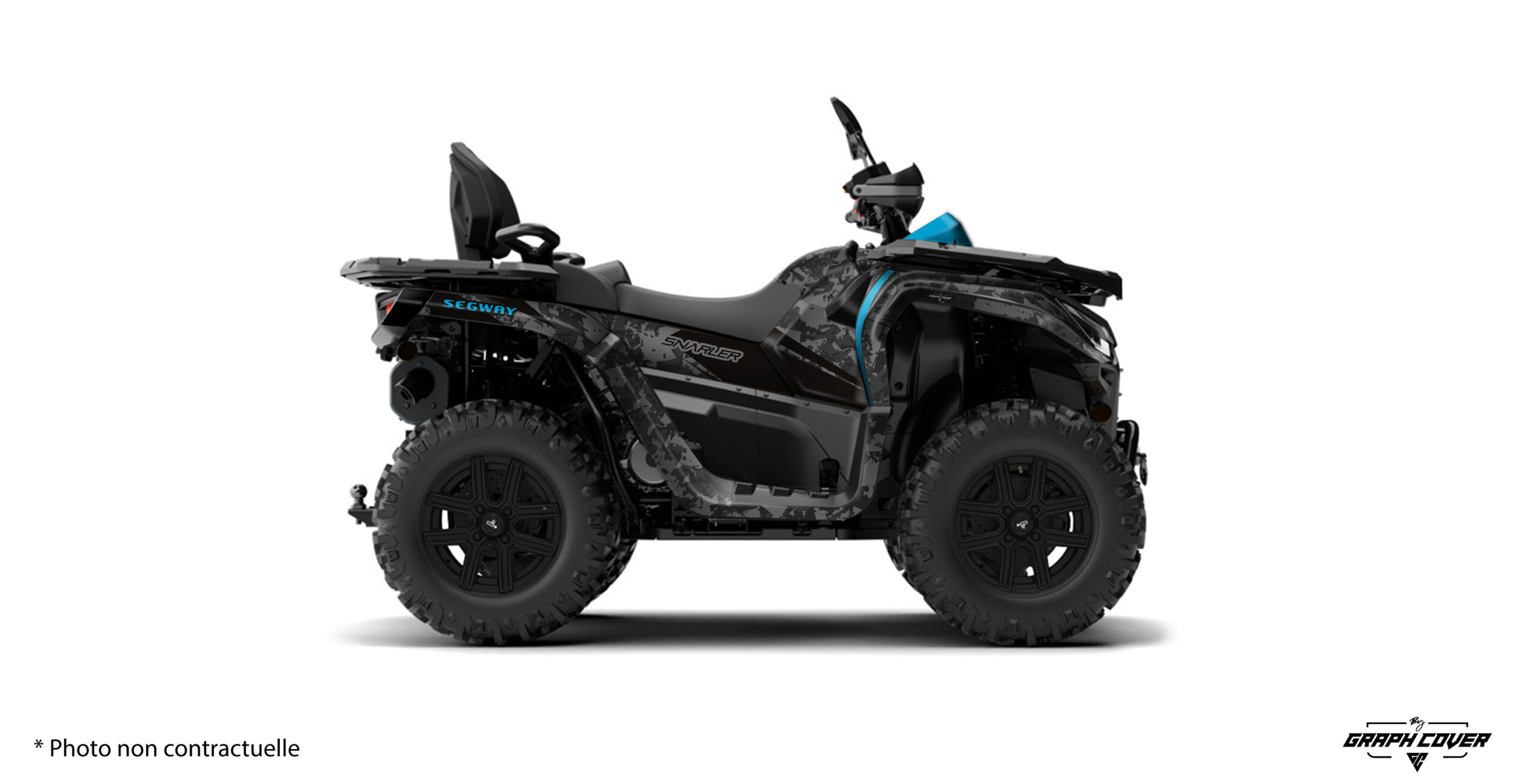 Segway-Snarler-AT10-L---25+-Wix-bleu-3D Transformez l’allure de votre quad Snarler AT10 avec notre nouveau kit déco complet, conçu spécialement pour sublimer les lignes puissantes du Segway.