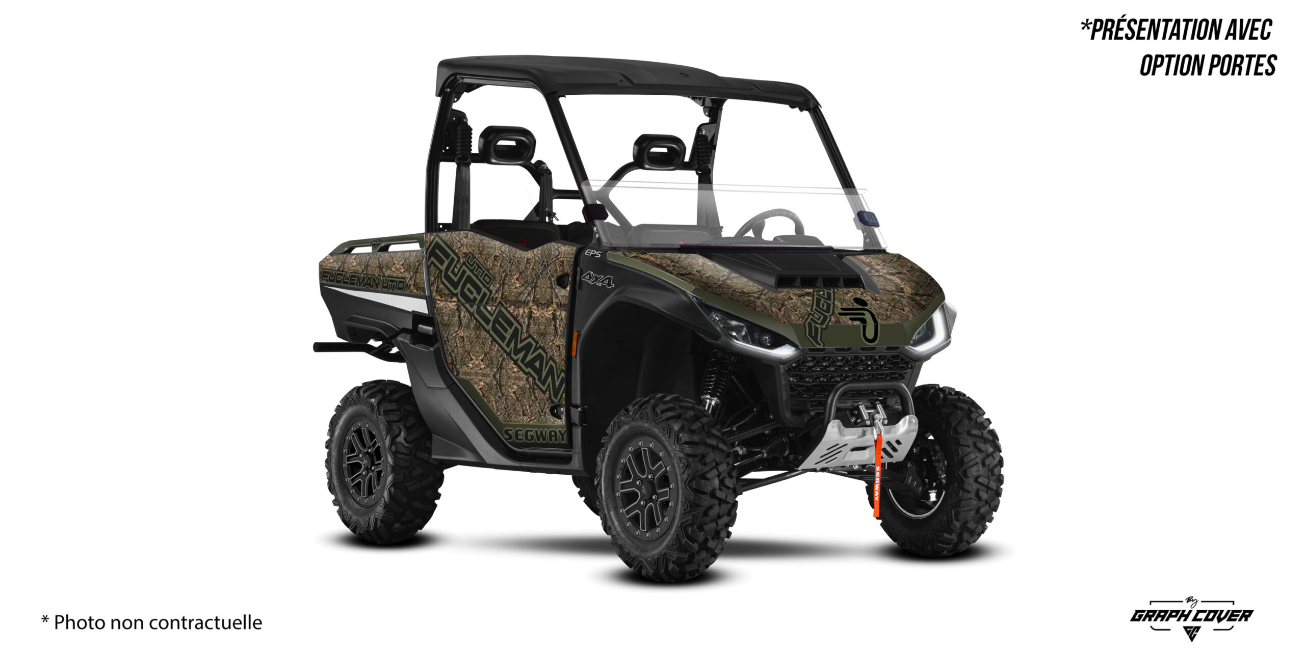 kit-deco-ssv-segway-Fugleman-Leaf-vert-3D Apportez une touche sauvage et authentique à votre machine avec l’habillage Segway Fugleman au design Leaf. Livraison rapide.