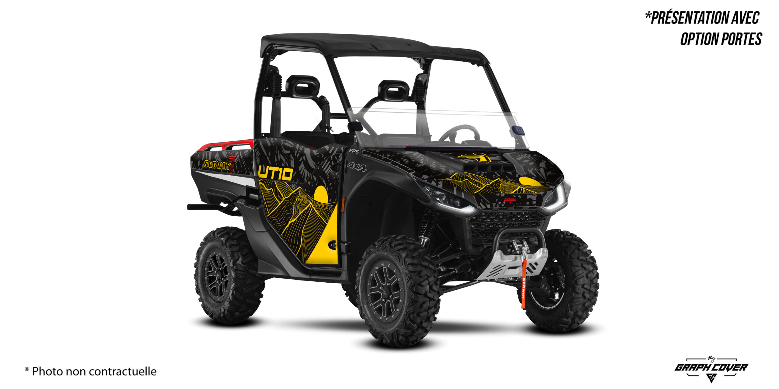 Offrez un style agressif et unique à votre véhicule avec ces stickers Segway Fugleman au design Sandstorm.