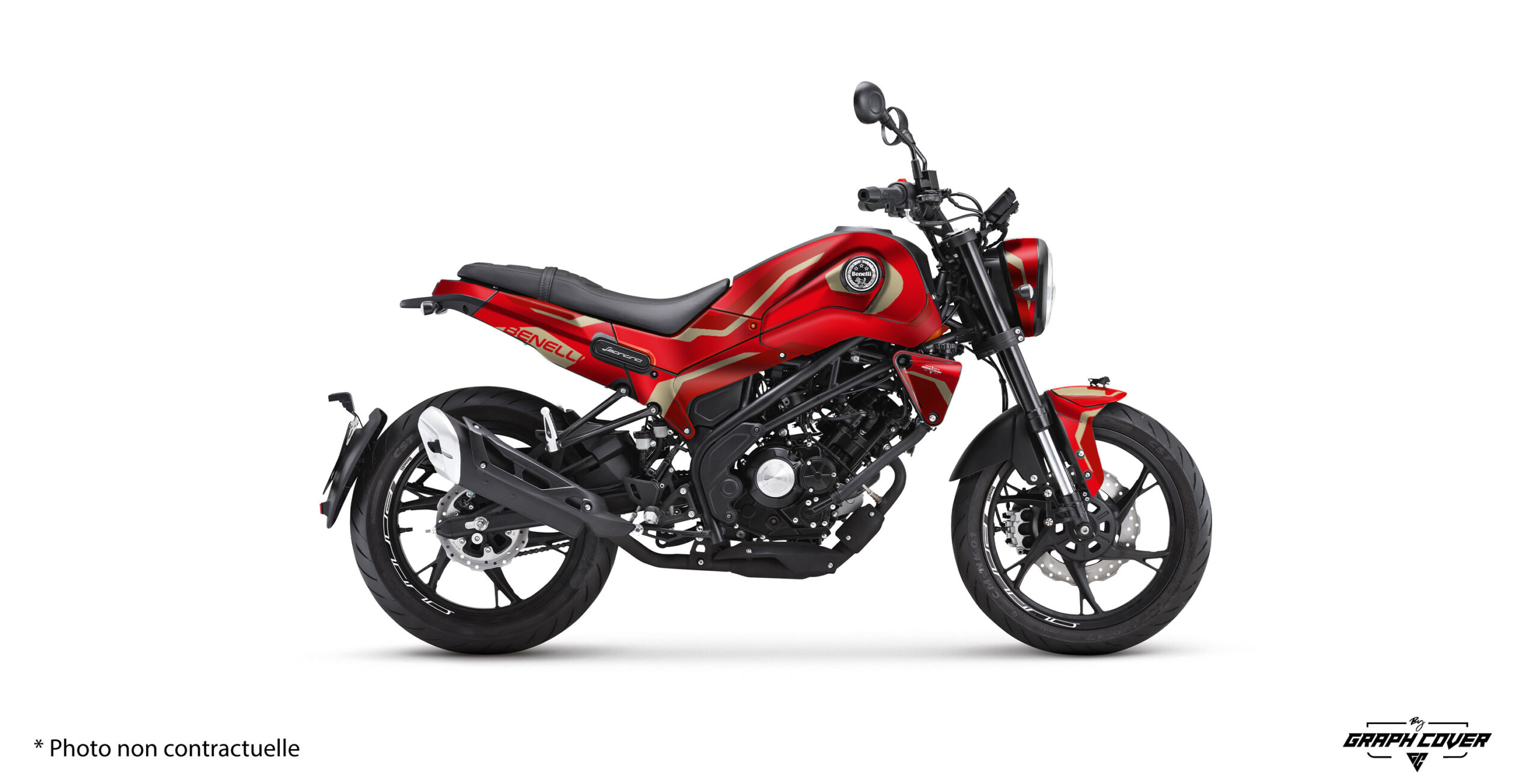 Offrez un style affirmé à votre deux-roues avec ce sticker moto Benelli Leoncino Haroc, pensé pour les modèles 125 et 250.