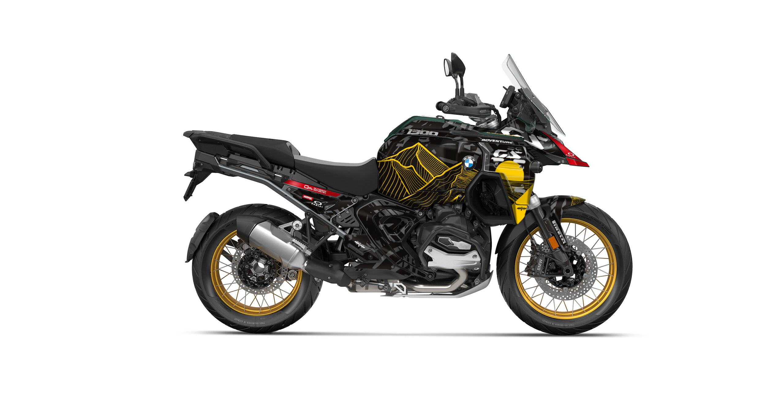 Offrez un style inédit à votre trail avec ce kit déco BMW R1300 GS Adventure Sandstorm.