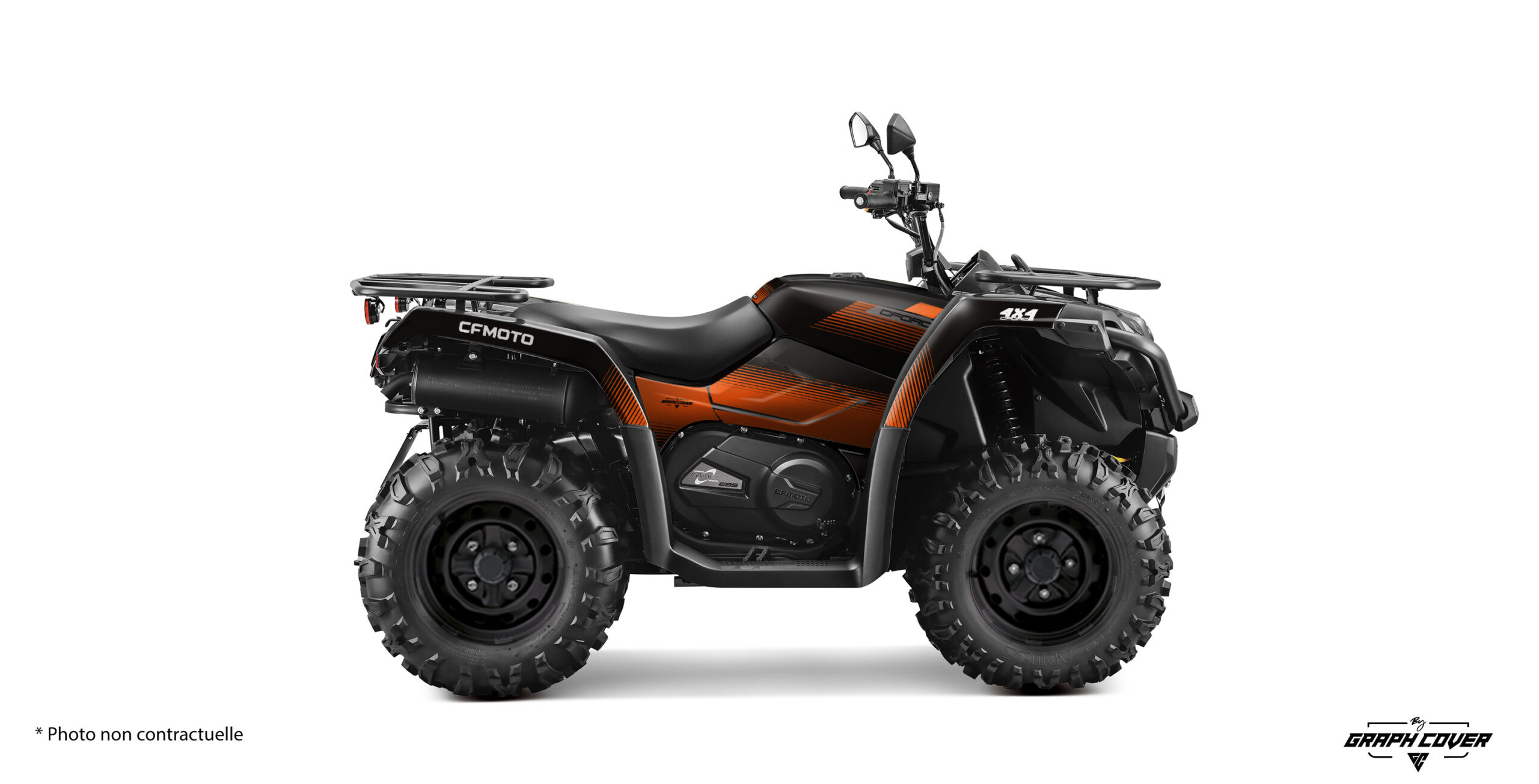 Offrez une touche moderne et racée à votre quad avec notre kit déco CF Moto Cforce 450 design Line. Expédition rapide. Fabrication à la demande.