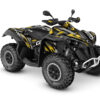 Can-Am-Renegade-_-21+-Rampage-Jaune-3D Donnez une nouvelle identité à votre quad avec le kit déco Can-Am Renegade. Le design Rampage insuffle une énergie brute à votre machine.
