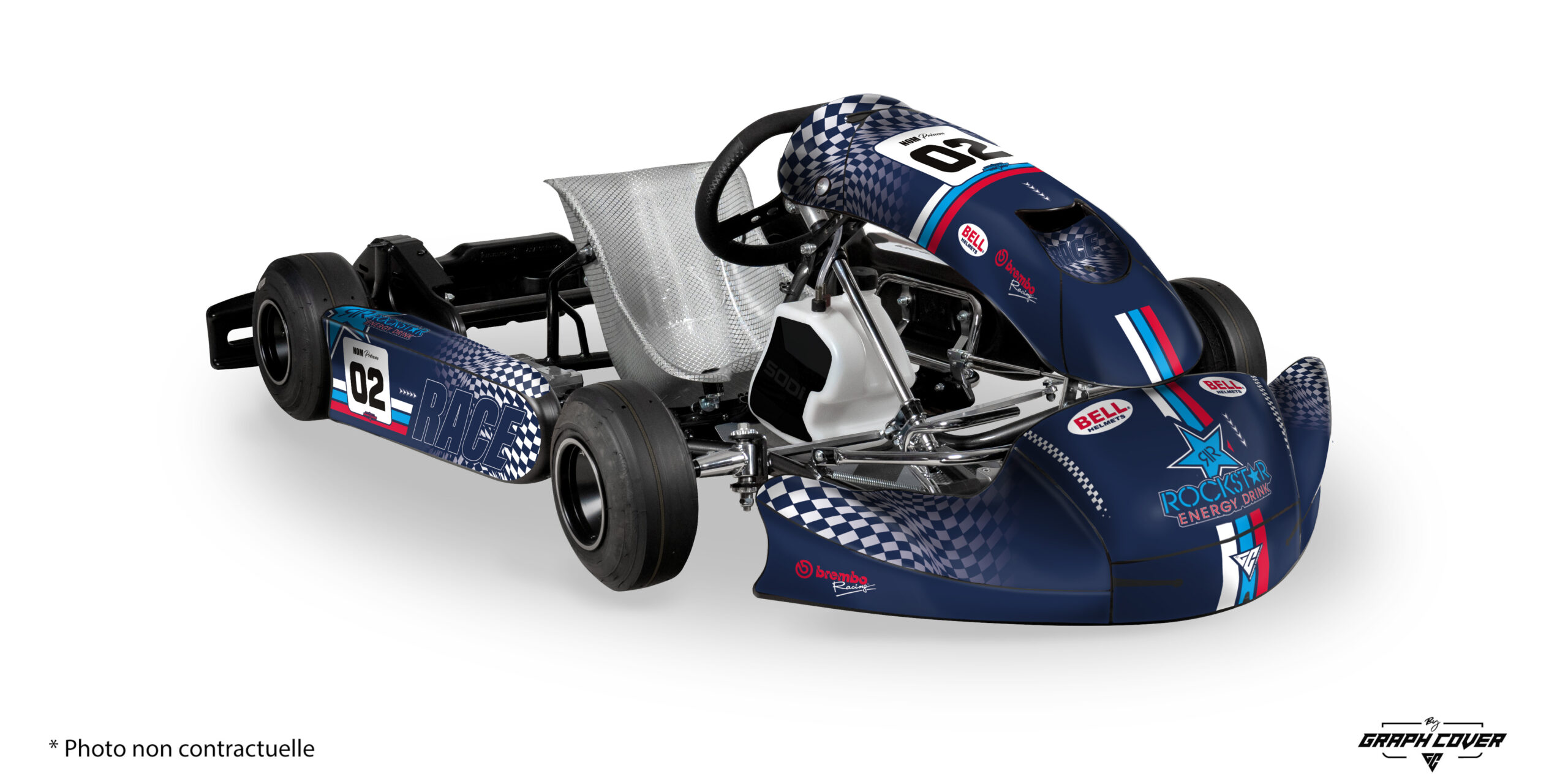 Apportez à votre kart cadet un look de champion avec le Kit déco KG MK27 – Design Raceloop, une création pensée pour les pilotes qui allient performance, précision et style affirmé.