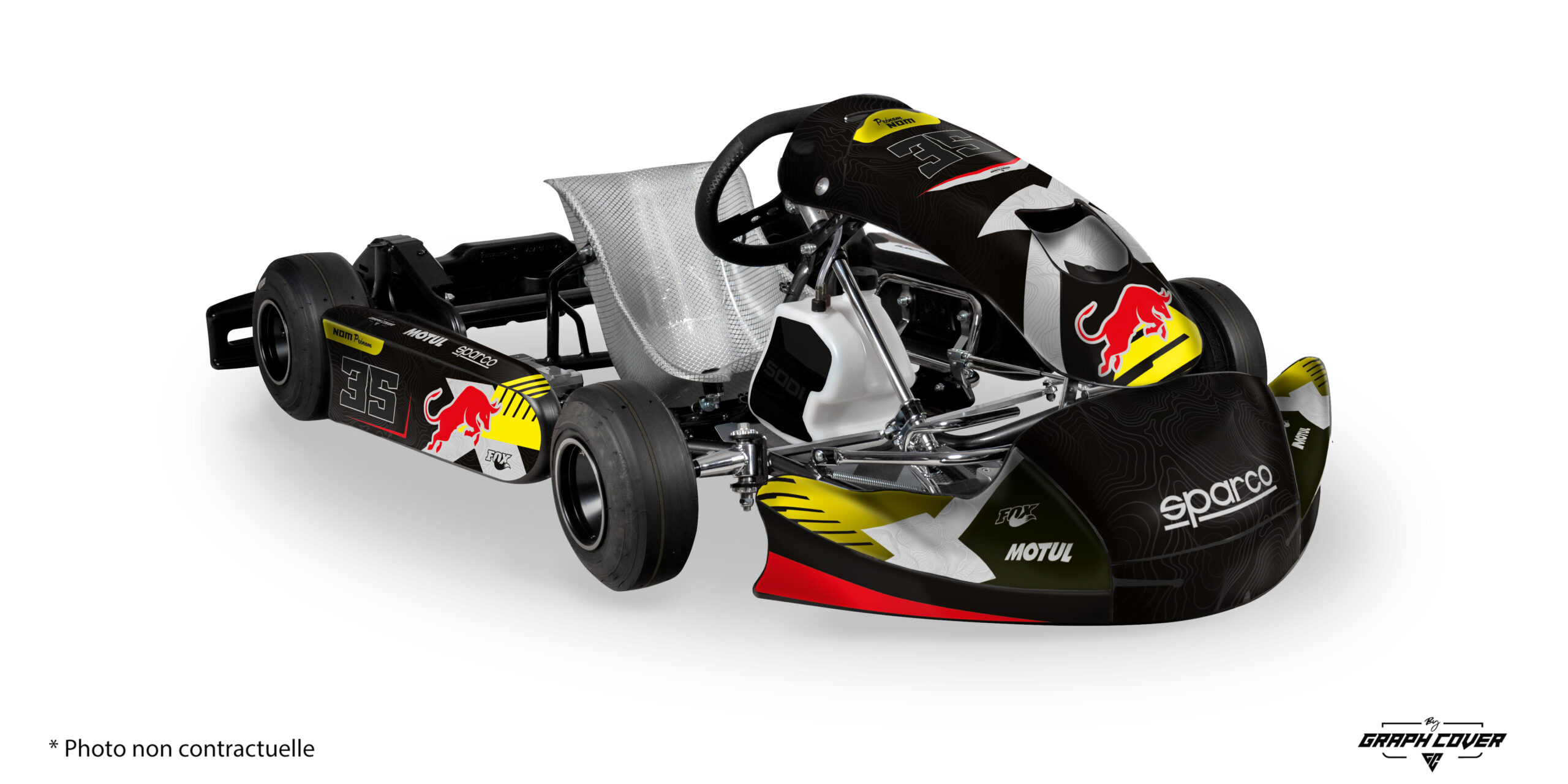 Alliez puissance et design racé avec les Stickers KG MK27 Design Tyr, une création signée Graph Cover pensée pour les pilotes en quête d’un look affirmé.