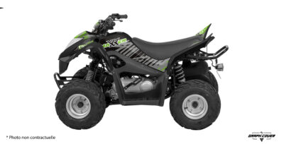 Le kit déco Kymco Maxxer 50 est conçu pour les modèles 50 et 90, alliant design percutant et résistance hors pair. Pensé pour les jeunes passionnés de quad.