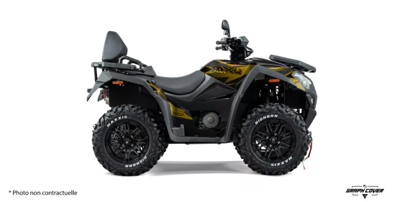 Sublime ton quad avec le Kit déco MXU 700 – Design Shine, une création signée Graph Cover spécialement conçue pour les Kymco MXU 550 et 700.