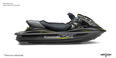 Le Kit Déco STX-15F Energy apporte une nouvelle dynamique à votre jet ski Kawasaki. Ce design combine des lignes sportives et des contrastes puissants pour transformer instantanément le look de votre STX-15F.