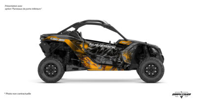 Le Kit déco SSV Maverick X3 Valora transforme votre Can-Am en machine unique, prête à conquérir dunes, pistes et terrains extrêmes.