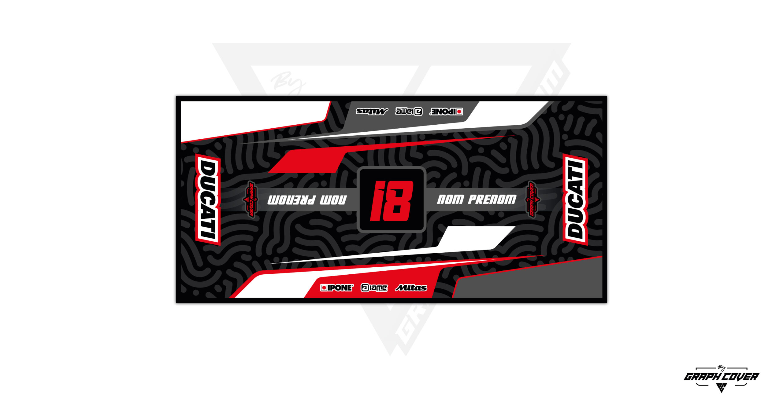 TAPISMOTOMODEL7DUCATIRED95x200