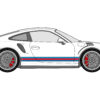 Kit stickers Bandes Martini pour Porsche 911 GT3 RS. Design racing iconique, couleurs personnalisables, pose accessible et finition brillante de qualité.