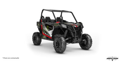 Stickers Can Am Maverick Sport full, design agressif Reaper, couleurs personnalisables, finitions premium et options supplémentaires disponibles.