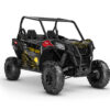 kit-déco-Can-Am-Maverick-Sport-Trail-Sandstorm-Jaune-3D Décoration Can Am Maverick Sport Sandstorm : kit déco full pour SSV Can-Am Maverick Sport et Trail. Design off-road personnalisable, options portes et toit, finitions au choix.