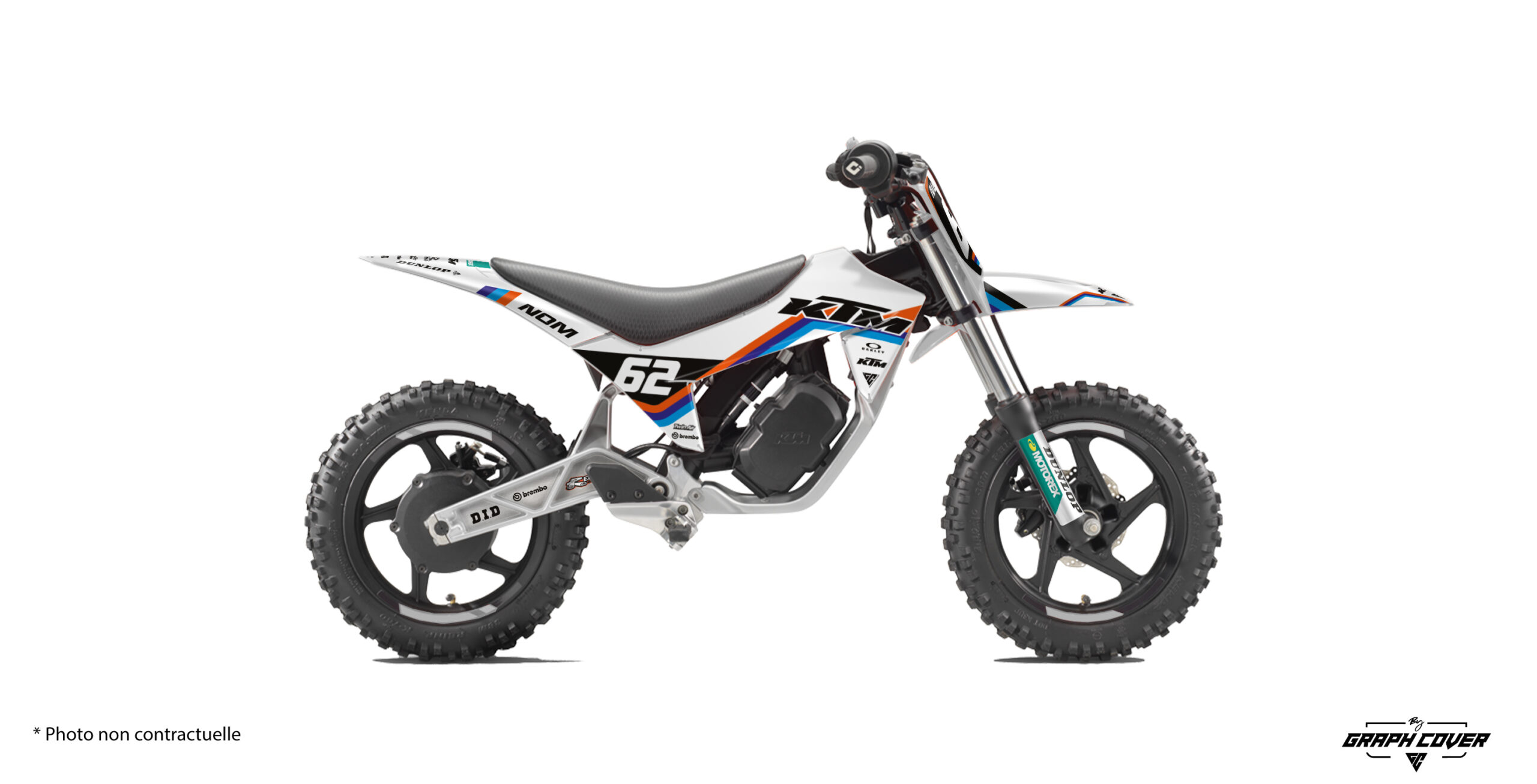 Le Kit déco Motocross KTM SX E2 Heritage s’inspire directement de l’ADN racing de la marque autrichienne. Disponible sur des plus grosses cylindrées.