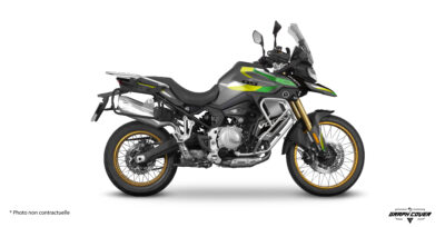 Kit déco Voge DS 900X Safety en version light ou full. 3 coloris disponibles. Personnalisable (couleurs, logos). Options vinyles fluo, chrome, holo + finitions mat, pailleté, bumby.