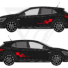 RMEG4RSCHECKERED Stickers Damiers Renault Sport sur Renault Mégane kit Checkered